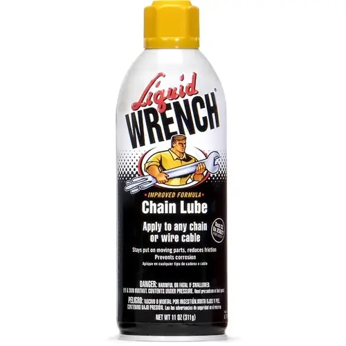 Chain and Cable Lubricant, 11 oz Aerosol Can, Liquid Green