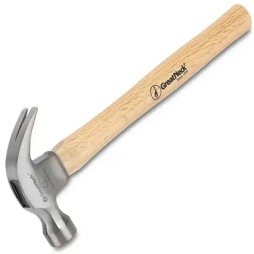 Claw Hammer 8 oz Smooth Face Contoured 11.4" Wood Handle