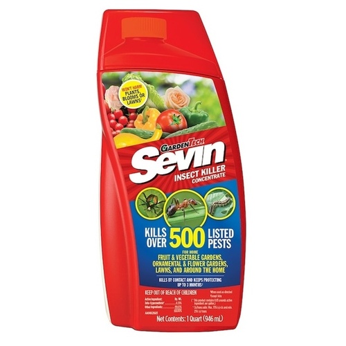 Sevin 100530123 Insect Killer, Liquid, Spray Application, 32 oz Bottle Off-White/White