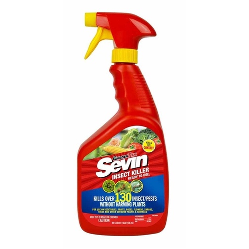 Sevin 100545274 Ready-to-Use Insect Killer, Liquid, Spray Application, Garden, 1 qt Bottle White