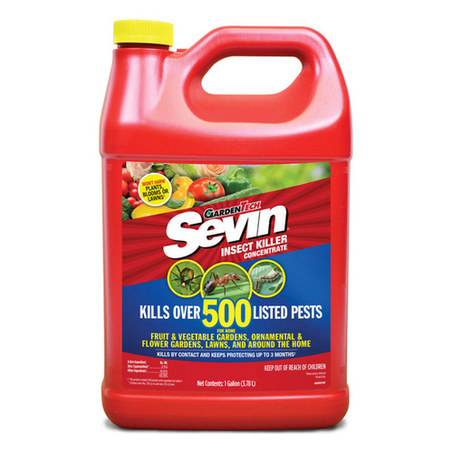 Sevin 100530124 Insect Killer, Liquid, Spray Application, 1 gal Off-White/White