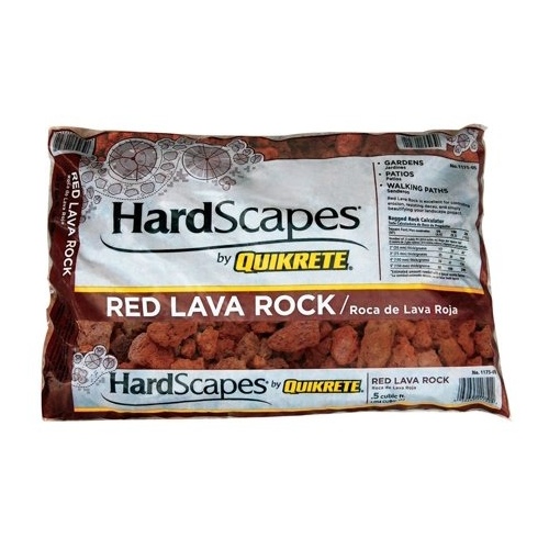 Decorative Stone HardScapes Red Lava Rock 0.5 cu ft Red