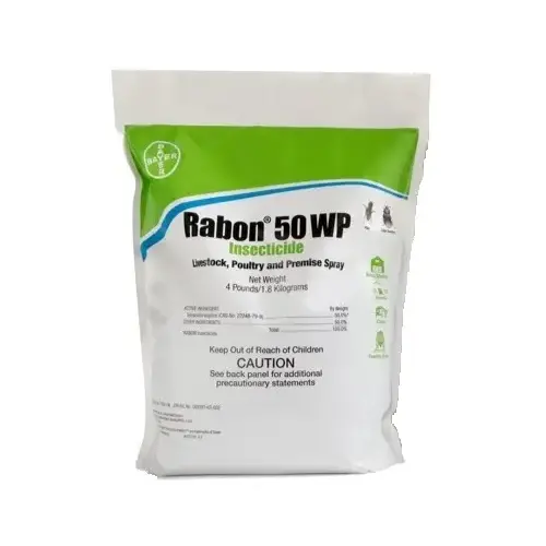 Bayer Animal Health 003-80772181 Rabon 50 WP Insecticide 4-lb Bag