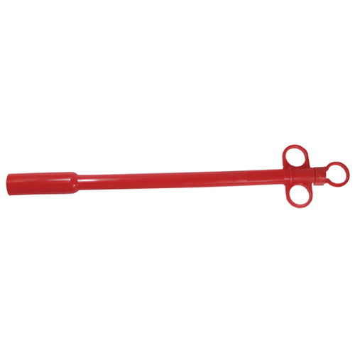 Large Polyethylene Balling Gun Red