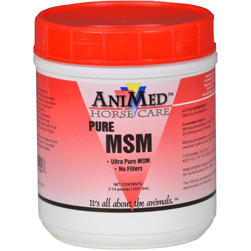 AHC Products Inc - AniMed 053-90058 MSM Pure Powder Dietary Supplement for Horses 2.25-lbs