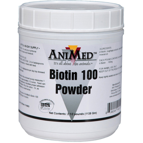 Biotin 100 Nutritional Supplement for Horses 2.5-lbs