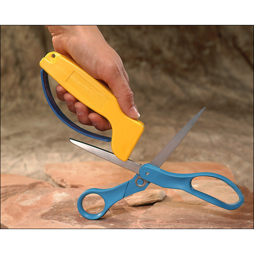 AccuSharp 002 002 Scissors Sharpener, Tungsten Carbide Abrasive Yellow