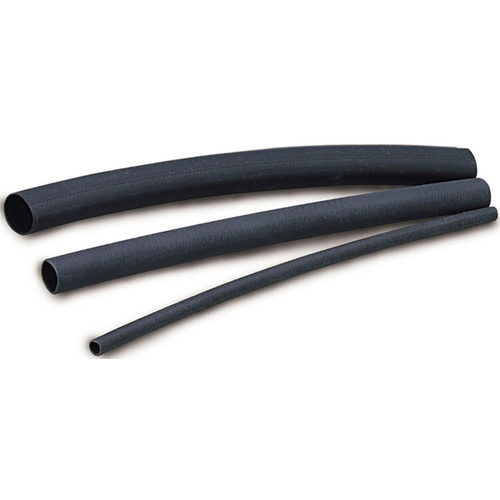 Heat Shrink Tubing Assortment, 4 in L, Polyolefin, Black - pack of 8