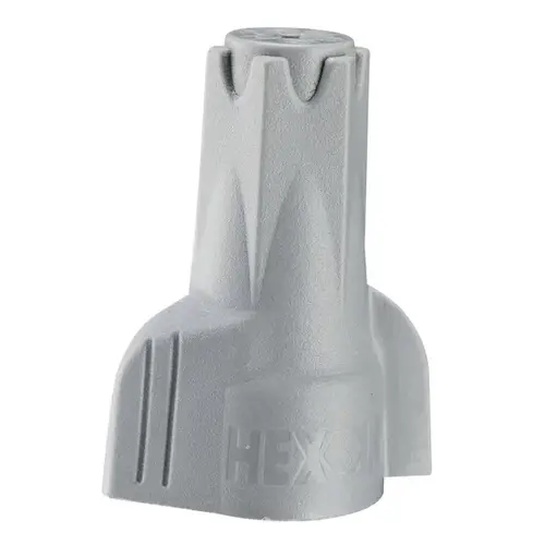 Hex-Lok Wire Connector, 6 to 14 AWG Wire, Copper Contact, Thermoplastic Housing Material, Gray - pack of 50