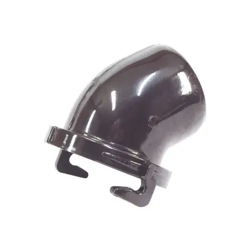 US Hardware RV-308B Hose Adapter with Bayonet Hook, 3 in ID, ABS, Black
