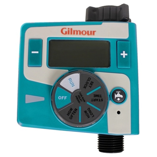 Gilmour 8301341001 Electronic Single Watering Timer, 1Zone, 24, 48