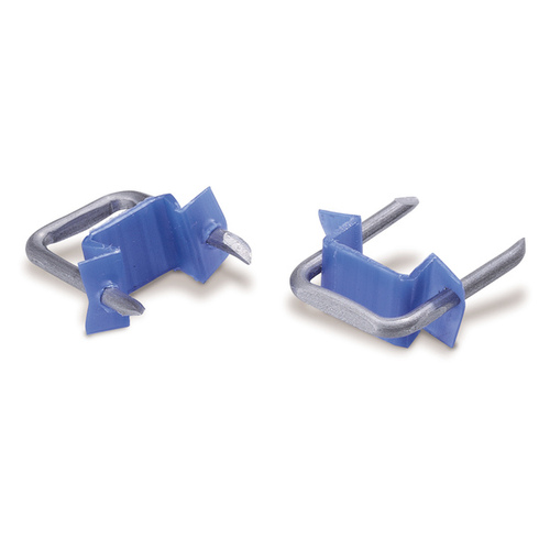 GB MSI-150 Metal Staple, 1/2 in W Crown, 1 in L Leg, Plastic/Steel, Graphite Blue - pack of 100