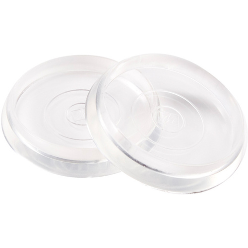 Caster Cup Plastic Clear Round 1-13/16" W X 1-13/16" L Clear