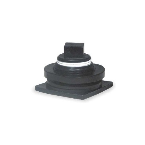 Stock Tank Drain Plug For Livestock Black