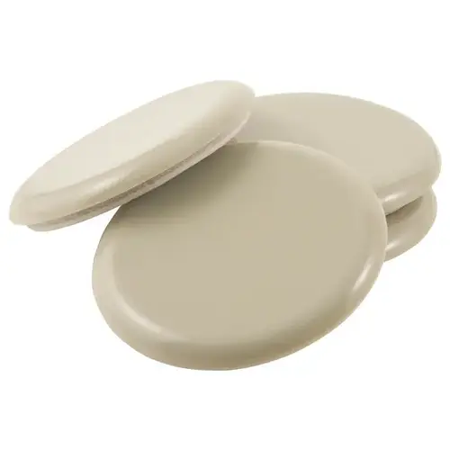 Chair Glide Beige 1-1/4" Adhesive Plastic Beige