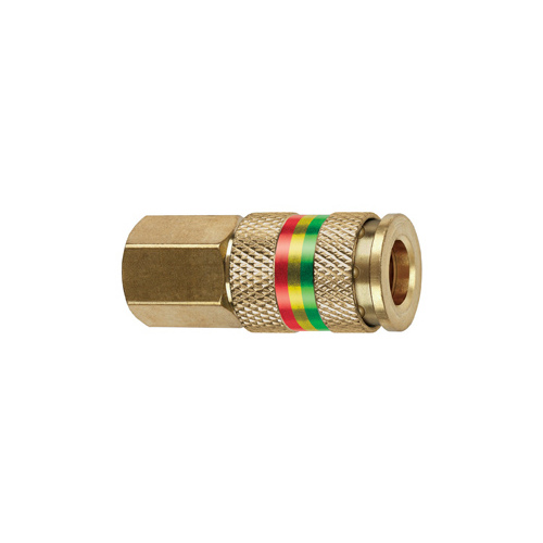 Tru-Flate Brass Universal Coupler 1/4-in. Female 1-pc.