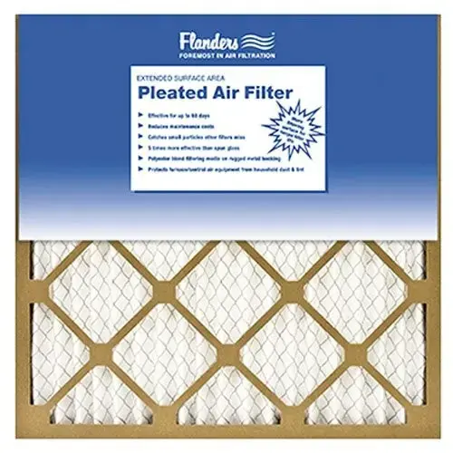 Pinch-Pleated Air Filter, 60-Days, 14x20x1-In. - pack of 12