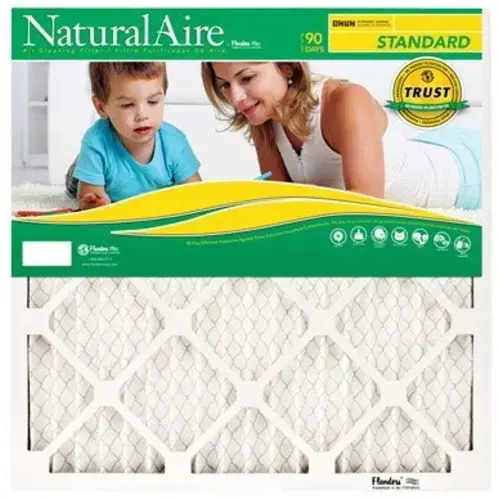 Air Filter NaturalAire 20" W X 24" H X 1" D Synthetic 8 MERV Pleated - pack of 12