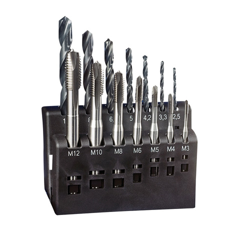 Q-railing 201025 Drill Bit and Thread Tap Set M3-M12 | MOD 1025