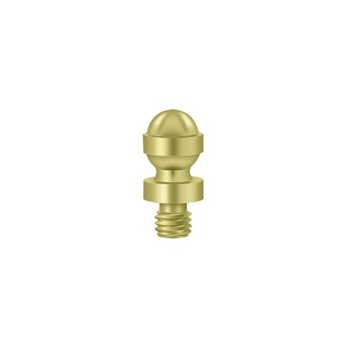 5/16" Diameter Acorn Tip Door Cabinet Hinge Finials Polished Brass