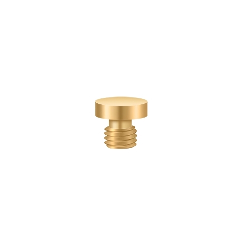 5/16" Diameter Decorative Button Tip Cabinet Hinge Finials Lifetime Polished Brass