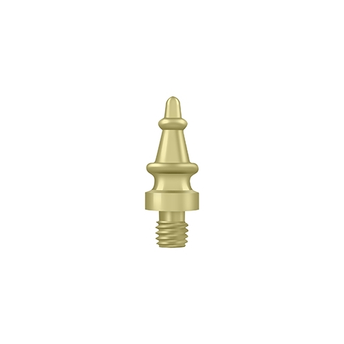 5/16" Diameter Steeple Tip Door Cabinet Hinge Polished Brass