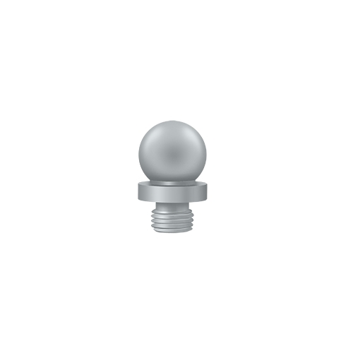 1/2" Diameter Decorative Ball Tip Finial For Deltana Hinge Satin Chrome