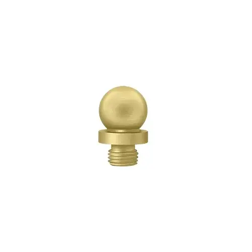 Deltana DSBT4 1/2" Diameter Decorative Ball Tip Finial For Deltana Hinge Satin Brass