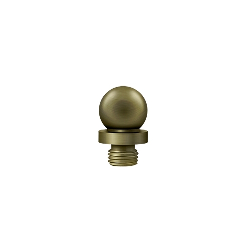 1/2" Diameter Decorative Ball Tip Finial For Deltana Hinge Antique Brass