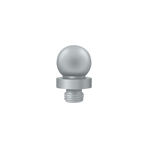 5/8" Diameter Decorative Ball Tip Finial For Deltana Hinge Brushed Chrome