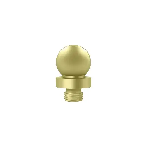 5/8" Diameter Decorative Ball Tip Finial For Deltana Hinge Polished Brass