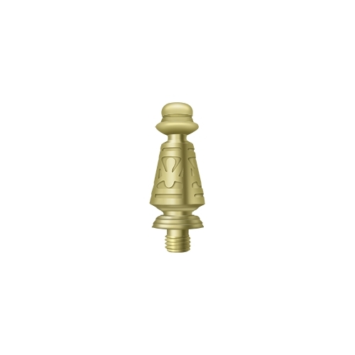 1-7/16" Height Decorative Ornate Finials For Hinge Polished Brass