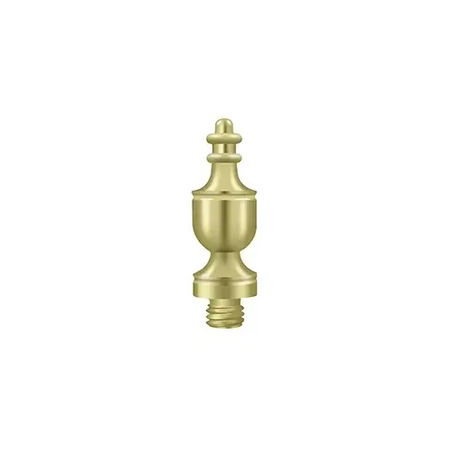 Deltana DSUT3 Urn Tip Decorative Finials For Hinges 1-3/8" Polished Brass