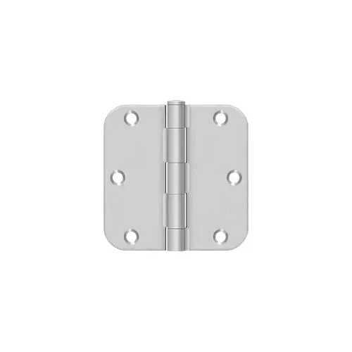 3 1/2"x 3 1/2"x 5/8" Radius Hinge, Residential, Steel, US2G Pair Zinc Plated - 2 per pack x50 packs