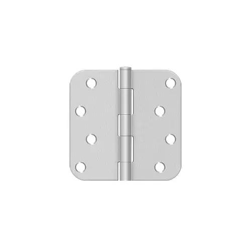 4"x 4"x 5/8" Radius Hinge, Residential, Steel, US2G Pair Zinc Plated - 2 per pack x50 packs