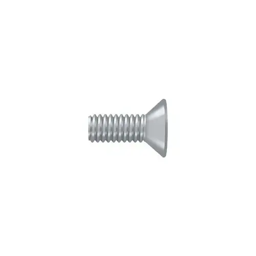 #10, 1/2" Length Flat Head Machine Screw Brushed Chrome