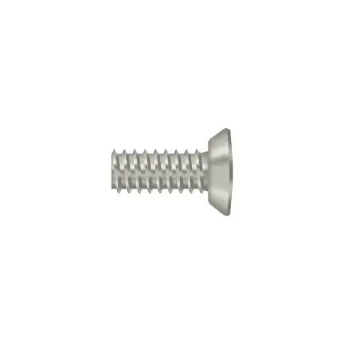 #10, 1/2" Length Decorative Flat Head Phillips Machine Screw Satin Nickel