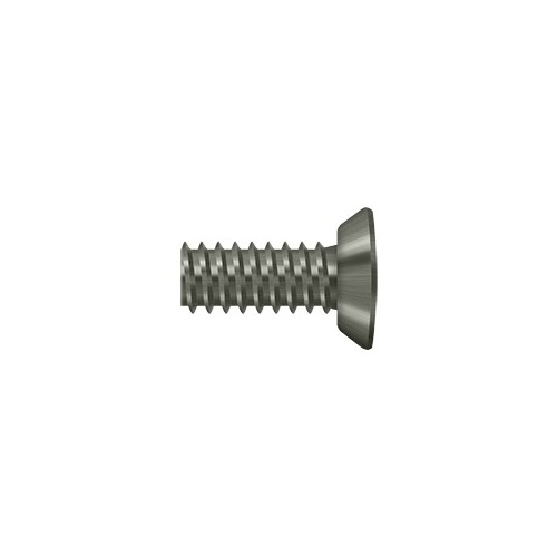 #10, 1/2" Length Decorative Flat Head Phillips Machine Screw Antique Nickel