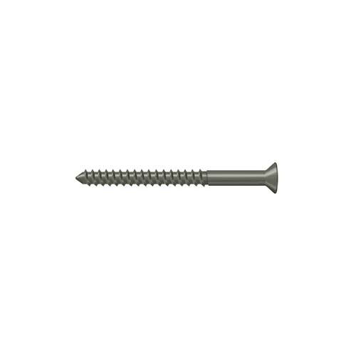 #10, 2-1/2" Length Straight Root Morden Wood Screw Solid Brass Antique Nickel