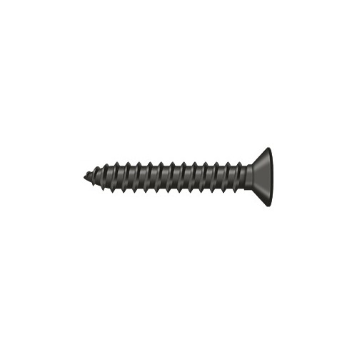 Deltana SCWB12125U10B #12, 1-1/4" Length Flat Head Phillips Drive Wood Screw Solid Brass Oil Rubbed Bronze