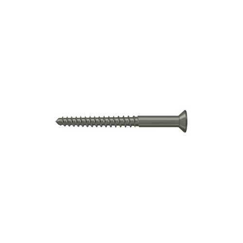 #12, 2-1/2" Length Straight Root Morden Wood Screw Solid Brass Antique Nickel