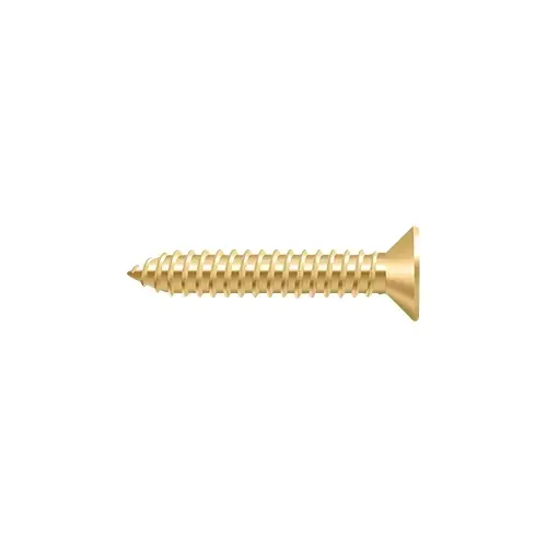 Wood Screw, SB, #14 x 1-1/4" in PVD Polished Brass