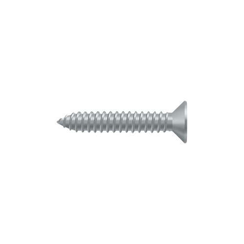 Wood Screw, SB, #14 x 1-1/4" in Brushed Chrome