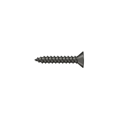 #7, 3/4" Length Flat Head Phillips Drive Wood Screw Solid Brass Oil Rubbed Bronze