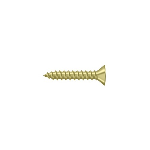 Wood Screw; SB; #7 x 3/4"; Bright Brass Finish