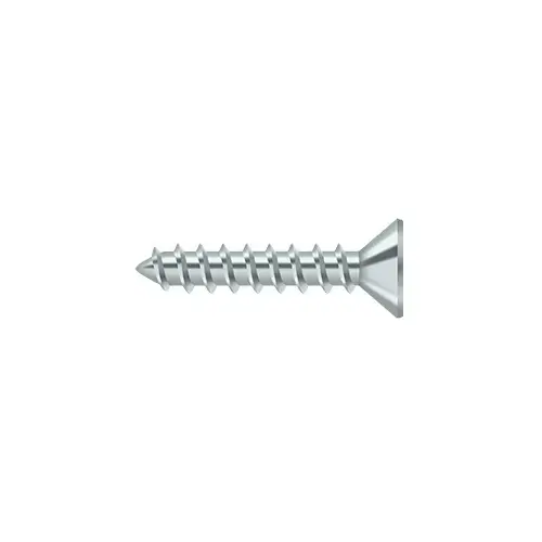 Wood Screw, Steel, #10 x 1" Prime Coated White