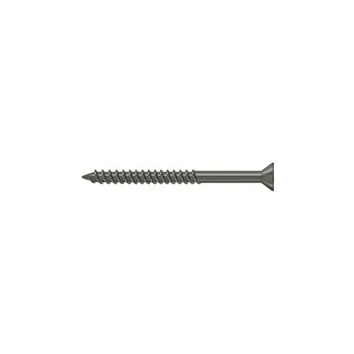 #10, 2-1/2" Length Straight Root Morden Wood Screw Steel Antique Nickel