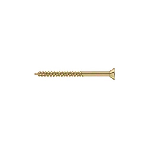 #10, 2-1/2" Length Straight Root Morden Wood Screw Steel Zinc Dichromate