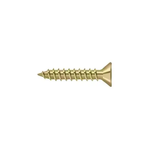 #9, 1" Length Flat Head Phillips Drive Wood Screw Steel Zinc Dichromate