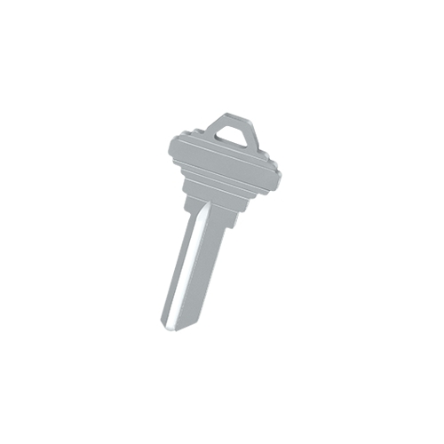 Blank Key - 6 Pin C Keyway in Brushed Chrome